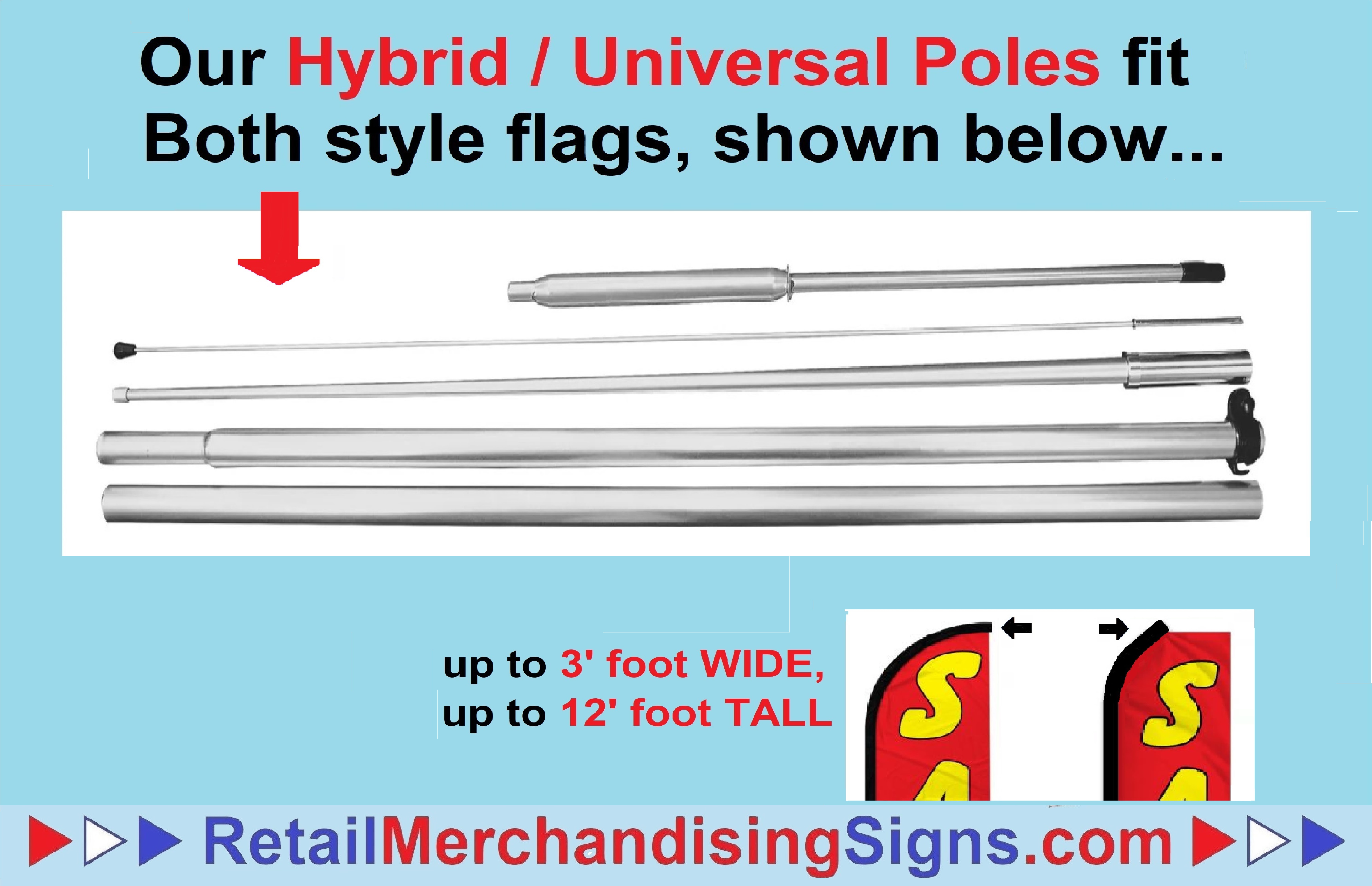 Poles fit both styles