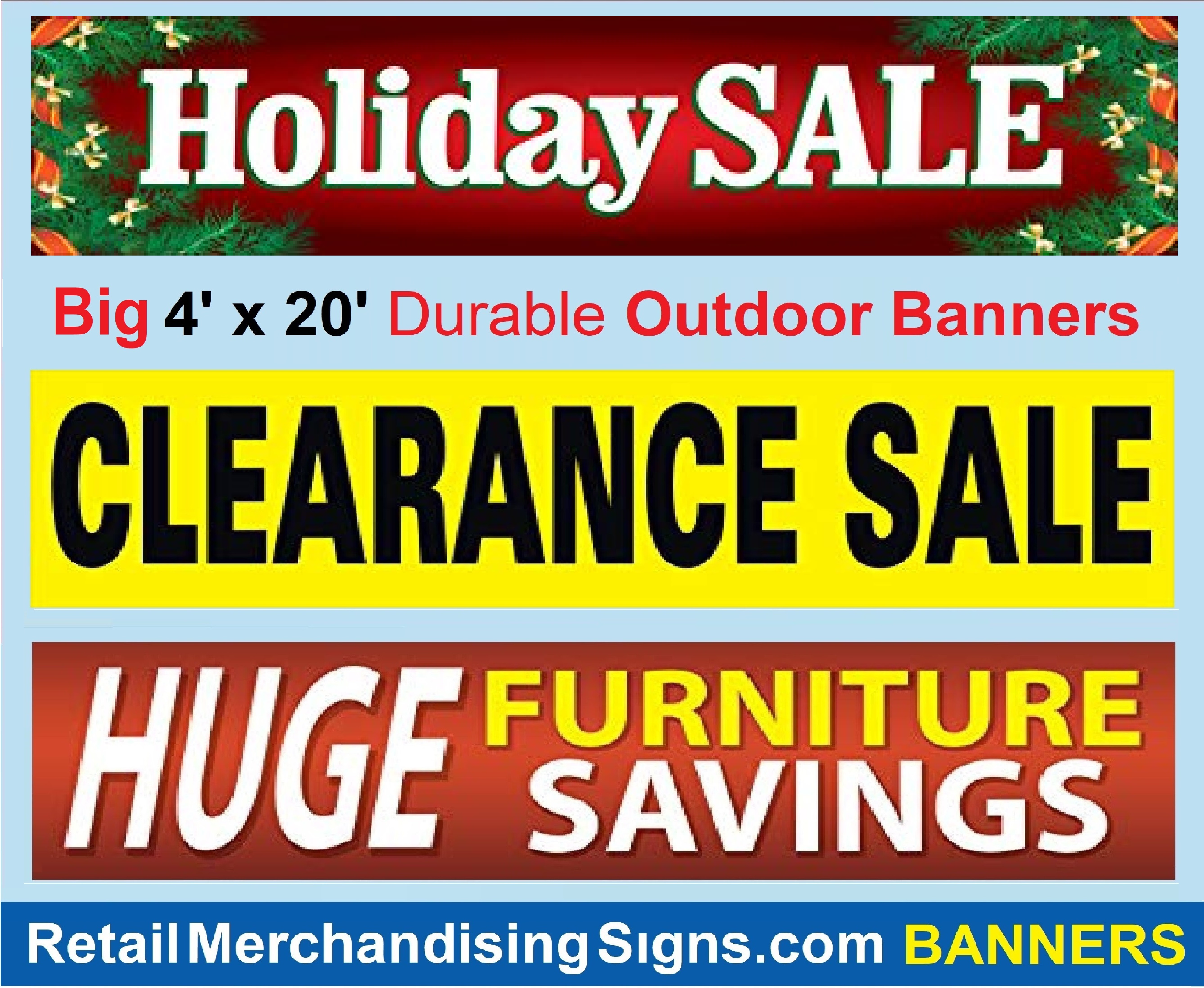 Buy our Clearance Sale banner from Signs World Wide