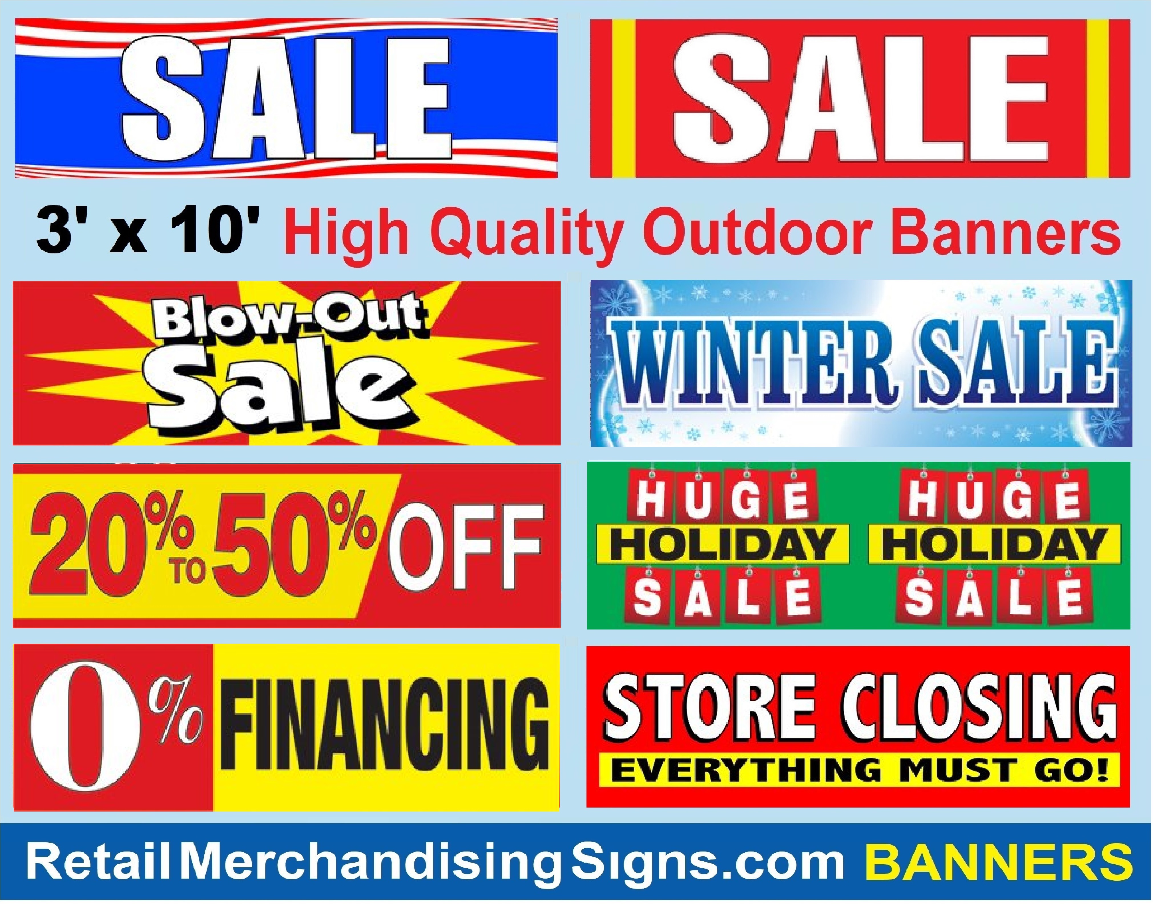 3' x 10' Banners