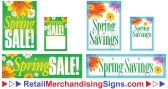 Spring Sale Signs, Tags, Posters, and Banners. Retail Promotional Sign Kits    