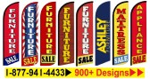 FLAGS Windless Furniture Mattress Flooring Swooper Banner Flags and Kits