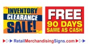 Sale Signs for Retail Stores Furniture, Mattress, Grand Opening and much More