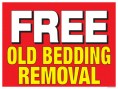 Furniture Horizontal Poster 33 inch x 25 inch Free Old Bedding Removal