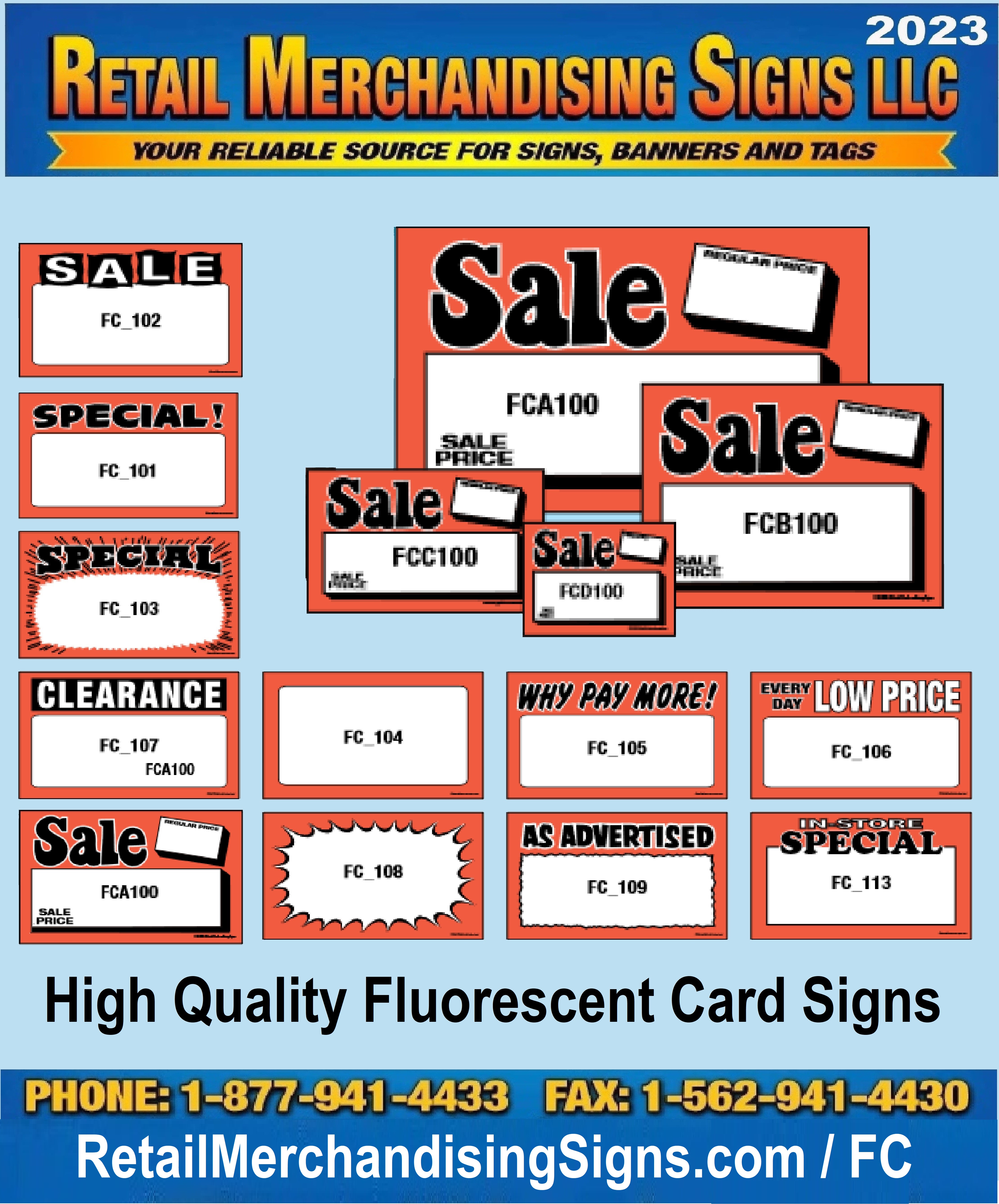 Retail Sale Signs Posters 22 x 28 Inventory Clearance Sale