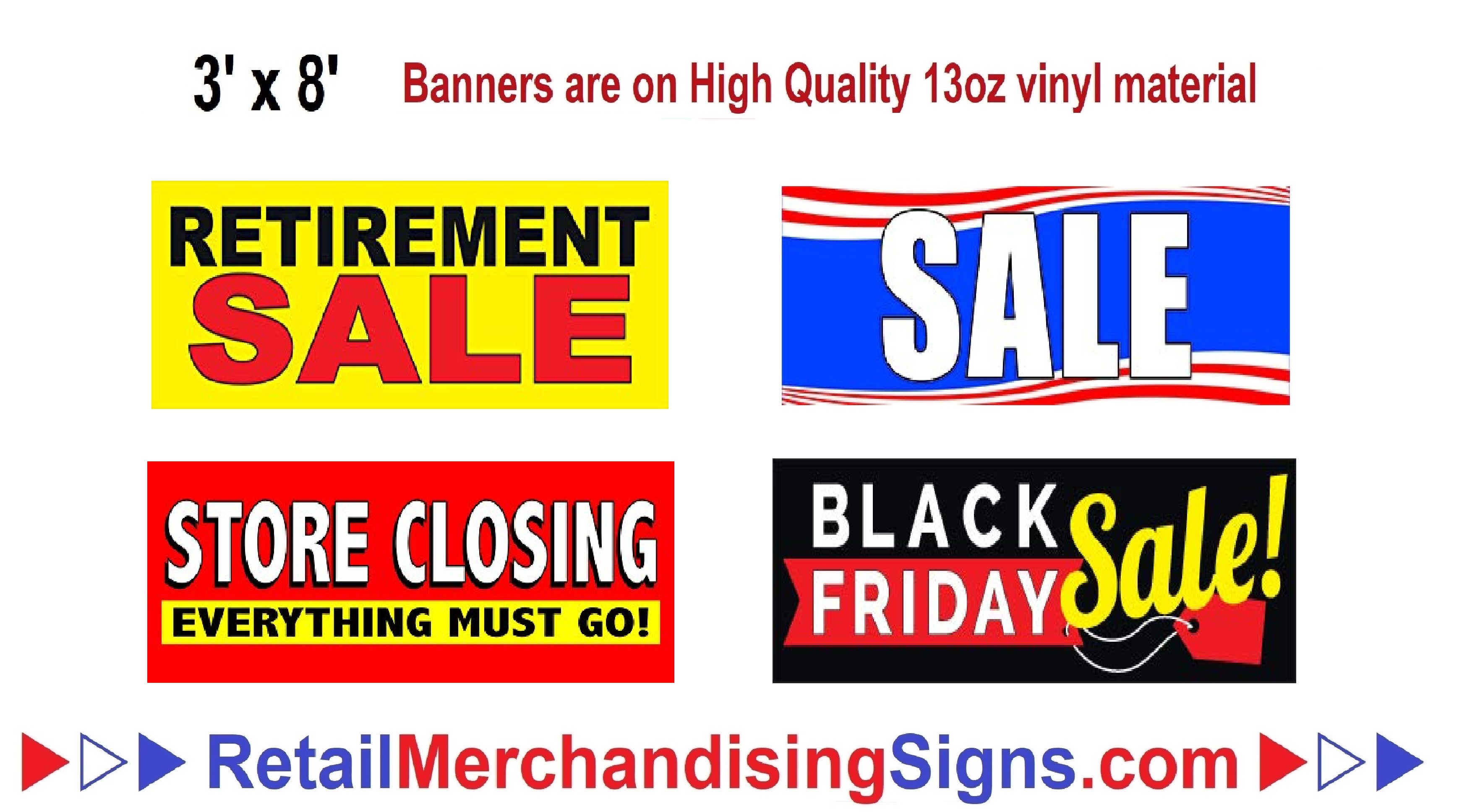 3' x 8' Banners