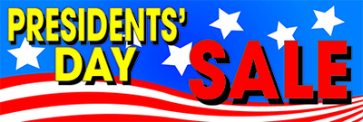 Sale Banners 3' x 10' Presidents Day Sale