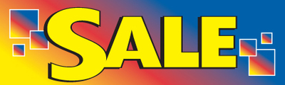 Retail Sale Banners  Sale multi color