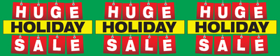 Christmas Sale Store Banner 4' x 20' Huge Holiday Sale