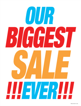 Image result for our biggest ever sale