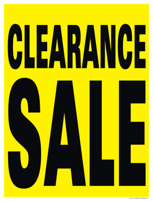 P15-22 x 28 Store Closing Sale Window Sale Sign Posters Retail Business Store Signs 