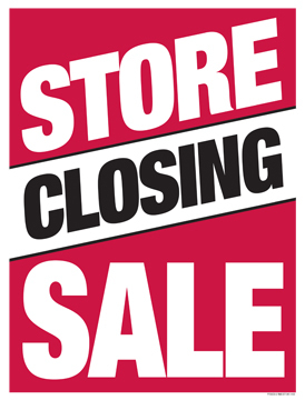 Clearance Sale Business Store Retail Counter Sign