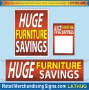 LKTHUG Huge Furniture Savings Sign Kit (4pcs) Large 