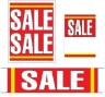 Retail Promotional Sign Mini Small and Large Kits 4 piece SALE