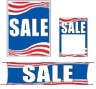 Promotional Small Sign Kit 4 Piece Sale patriotic