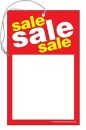 TYC215 Sales Price Tag Sign SALE with hole and elastic String