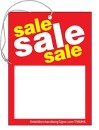 TYD215 Sales Price Tag Sign SALE with hole and elastic String