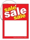 TYD215 Sales Price Tag Sign SALE with hole and elastic String
