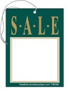 TYD701 Sales Price Tag Sign SALE with hole and elastic String