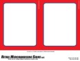 Retail PC Printable Laser Price Tags 5 1/2in x 7in Red Border