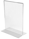 Sign Holder 5w x 7h (V) Acrylic T-style