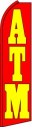 Feather Banner Flag 16' Kit ATM red/yellow