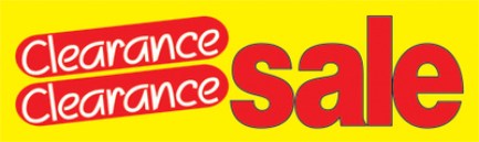 General Business Sign: Clearance Sale All items Must Go