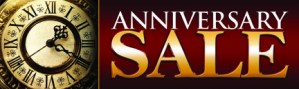 Retail Sale Banners Anniversary Sale clock