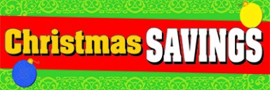Retail Sale Banners Christmas Savings