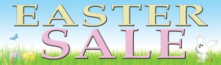 Retail Sale Banners Easter Sale (bunny)