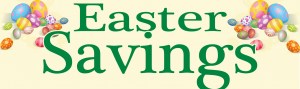 Retail Sale Banners  Easter Savings (eggs)