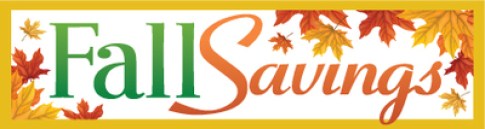Seasonal Sale Banners 3'x10' Fall Savings