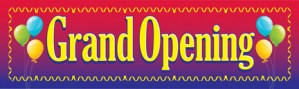 Retail Sale Banners Grand Opening balloons