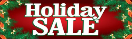 Retail Sale Banners Holiday Sale holly Seasonal