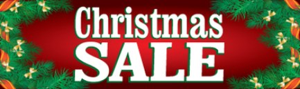Retail Sale Banners Christmas Sale holly Seasonal