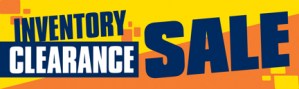 Retail Sale Banners Inventory Clearance Sale