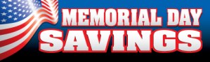 Retail Sale Banners Memorial Day Savings