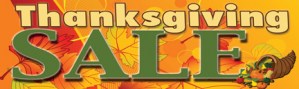 Retail Sale Banners Thanksgiving Sale