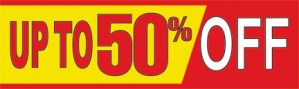 Retail Sale Banners Up To 50% Off