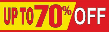 B20USE Retail Sale Banners Up To 70% Off