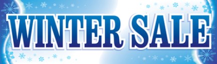 Retail Sale Banners Winter Sale snow flakes