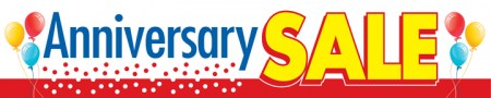 Retail Store Banner 4' x 20' Anniversary Sale