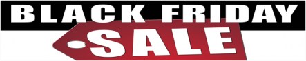 Retail Store Banner 4' x 20' Black Friday Sale