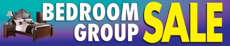 Retail Store Banner 4' x 20' Bedroom Group Sale
