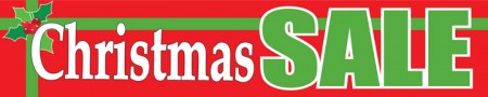 Christmas Store Banner 4' x 20' Christmas Sale (gift)