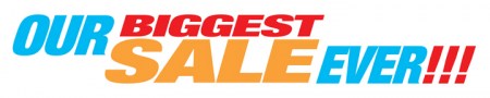 Store Banner 4' x 20' Our Biggest Sale Ever!