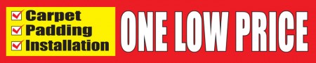 Retail Store Banner 4' x 20' One Low Price...