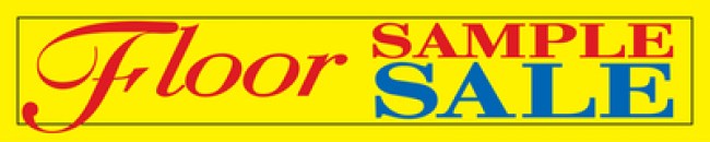 Retail Store Banner 4' x 20' Floor Sample Sale