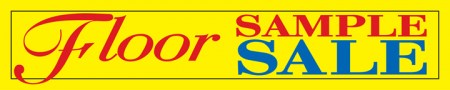 Retail Store Banner 4' x 20' Floor Sample Sale
