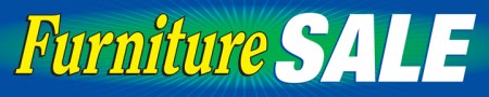 Furniture Store Banner 4' x 20' Furniture Sale
