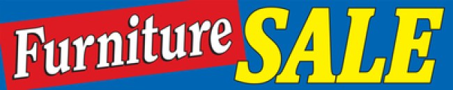 Store Banner 4' x 20' Furniture Sale